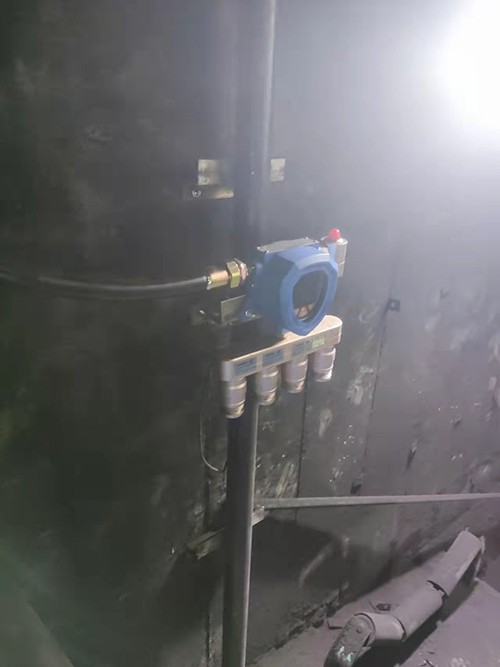 有毒氣體檢測儀安裝現(xiàn)場圖