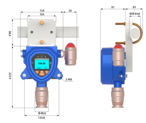 抗中毒型乙烷氣體報警器
